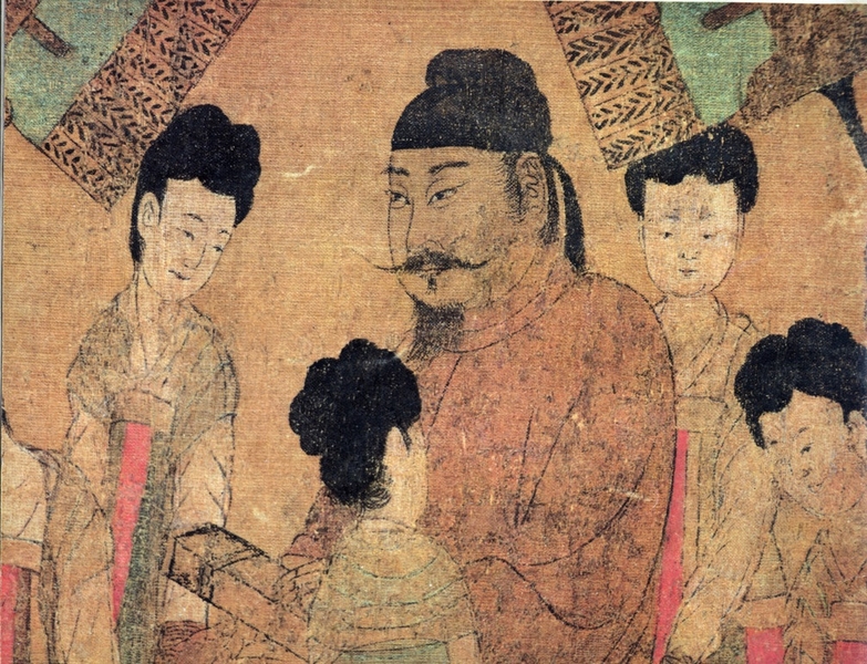 圖為唐閻立本〈步輦圖〉描繪的唐太宗。（公有領域）