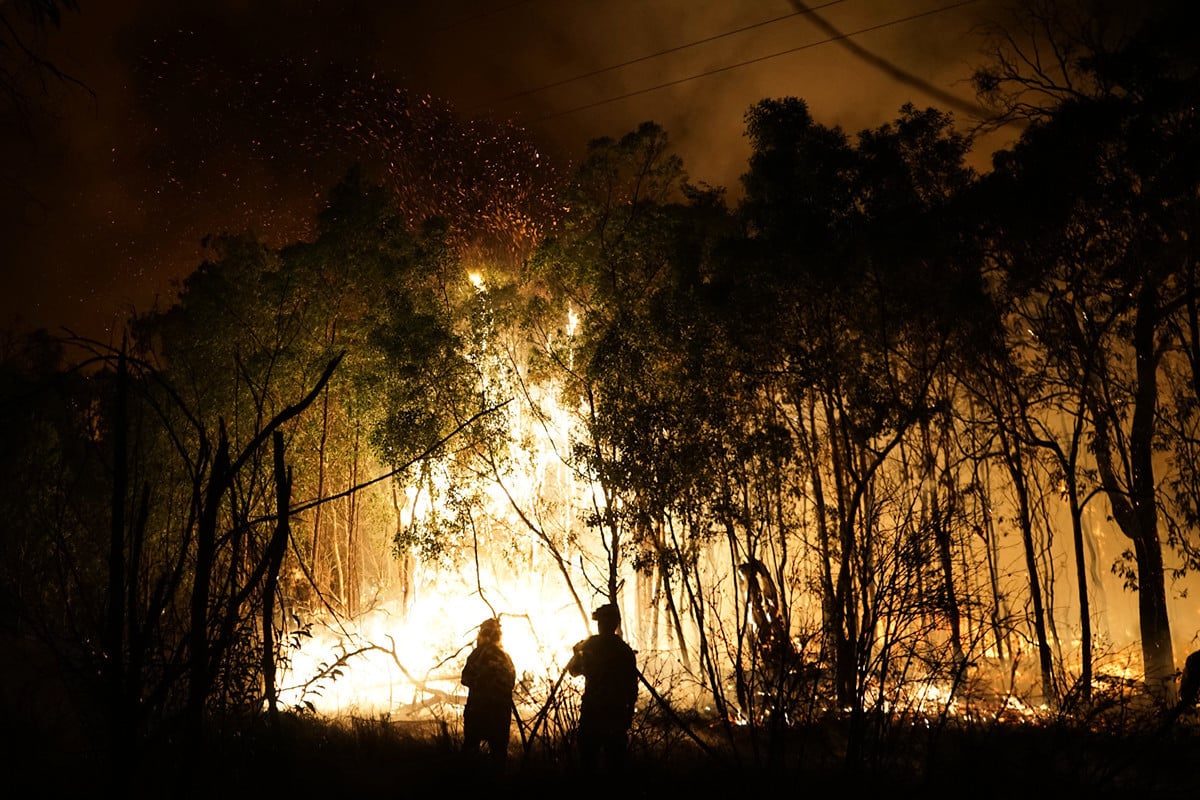 1月18日和19日，全球各地有一萬餘人參加了一項長跑活動，為澳洲山火的受災者籌集了超過100萬澳元善款。（ROB GRIFFITH/AFP via Getty Images）