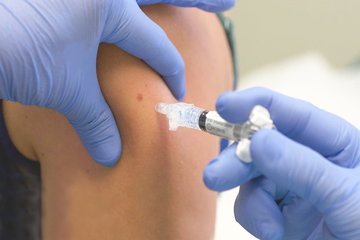打疫苗示意圖。（David Greedy/Getty Images）