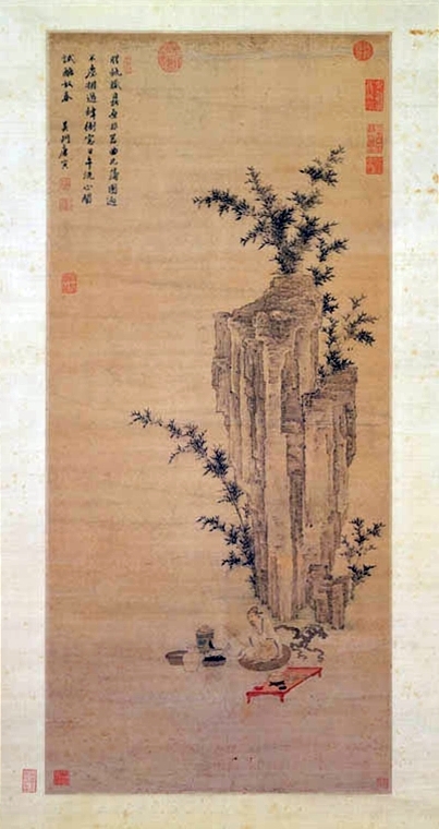 【茶道具】大徳寺486世 松雲和尚筆 一行『壺中日月長』　幕末　茶掛　B798 茶道具】大徳寺486世 松雲和尚筆 一行『壺中日月長』 幕末