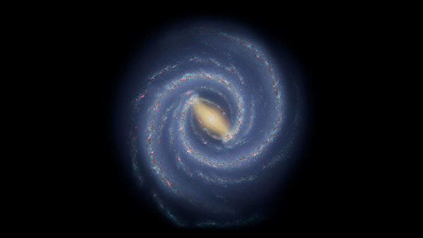 銀河系。（NASA/JPL-Caltech）