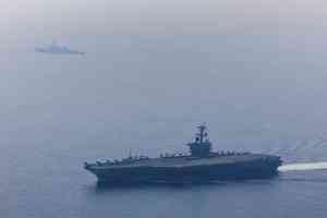 林肯號航母艦隊在阿拉伯海作業 照片曝光