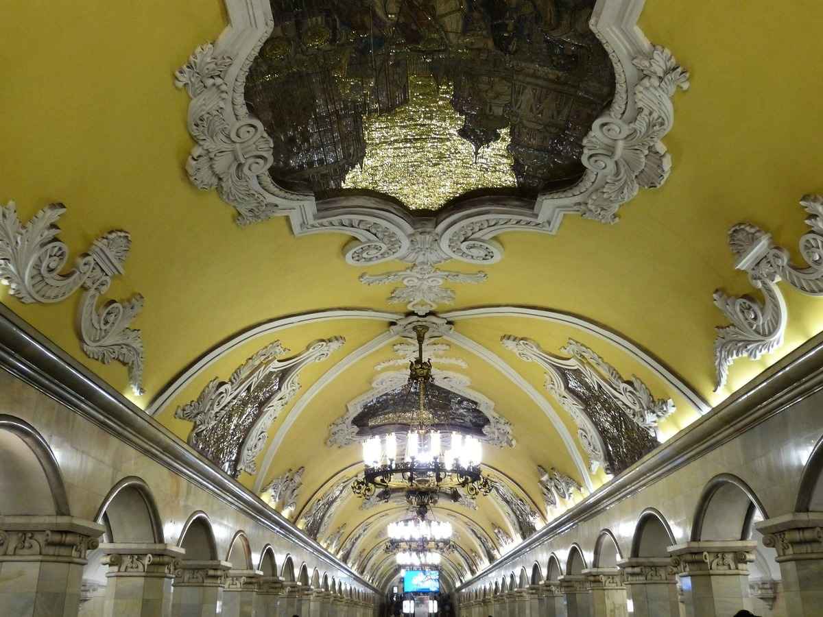  莫斯科中央地鐵站台。（Pixabay）