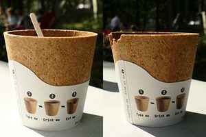 墨爾本公司推出可食用咖啡杯 營養豐富受歡迎