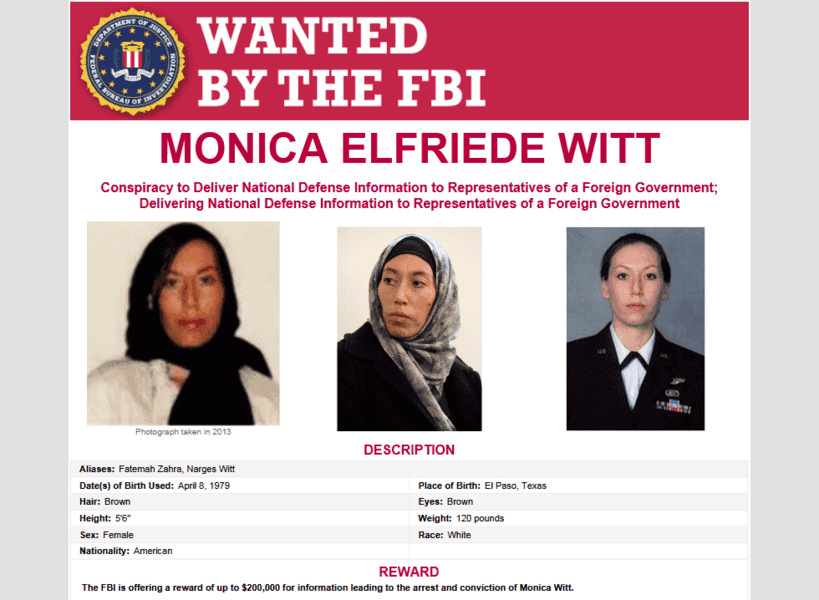 FBI懸賞20萬 追捕叛逃伊朗前空軍反情報專家