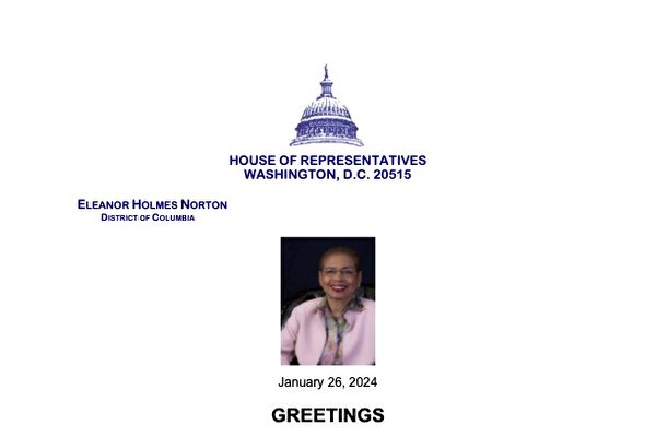 華盛頓DC國會眾議員致信祝賀神韻藝術團