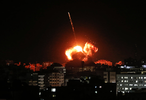 遭火箭彈襲擊後 以色列對加沙空襲