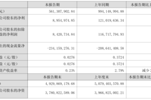 酒鬼酒2025年上半年淨利下降93%