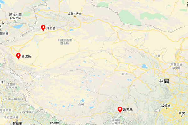 新疆西藏分別發生2宗地震 最高4.5級
