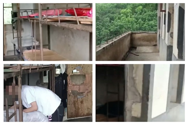 江西一中學宿舍鐵床生鏽、門板破爛 引關注