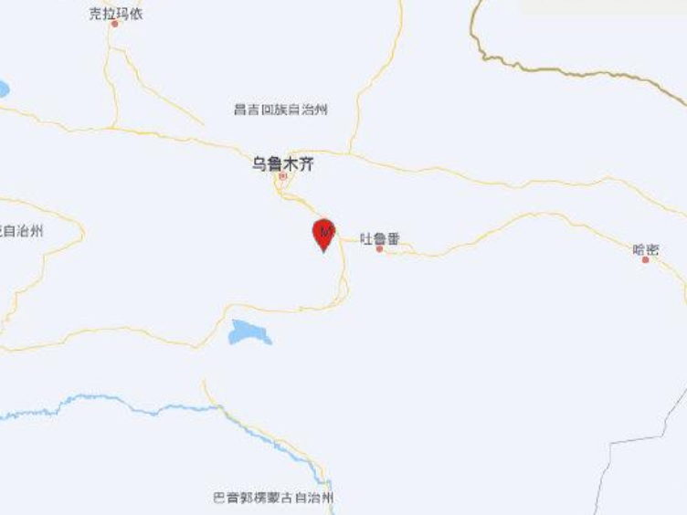 新疆吐魯番市託克遜縣發生4.4級地震