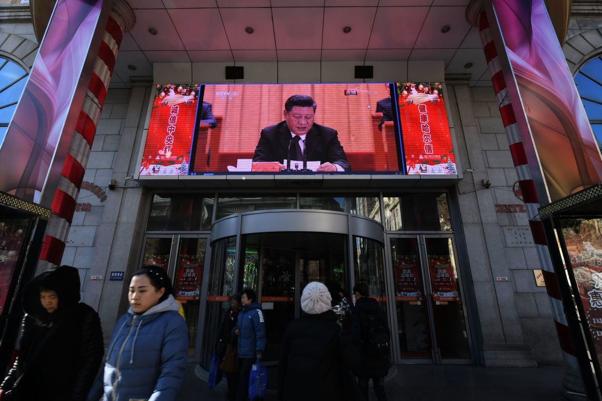 習近平在12月18日北京改革開放40周年大會上的講話，引外界關注。圖為哈爾濱街頭。（Tao Zhang/Getty Images）