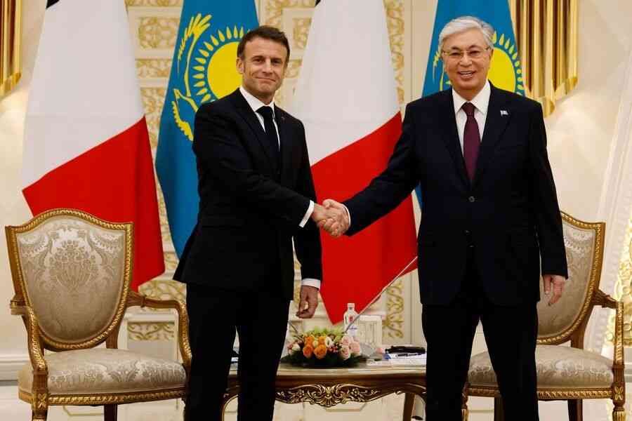 馬克龍出訪中亞兩國 欲加深能源與礦產合作