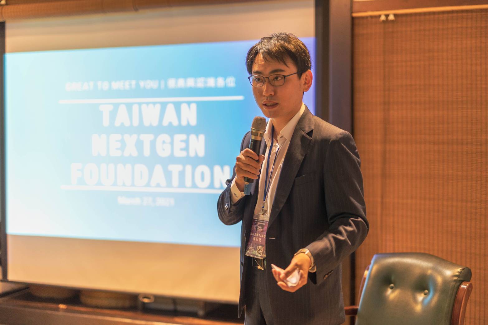 台灣世代智囊行政總裁陳冠廷2021年4月30日表示，台灣應該強化在國際上的軟實力超連結。（陳冠廷提供）
