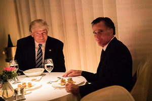 與特朗普共進晚餐 羅姆尼：美國好日子在前頭