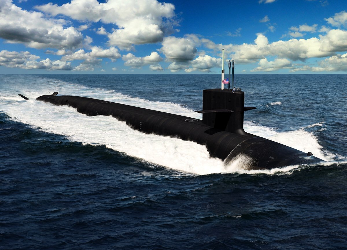 哥倫比亞級的12艘潛水艇，是美國海軍的優先事項，將取代俄亥俄級的潛艦。預計在2028財年交付，並在2031年進行巡航。圖為新潛艦想像畫。（美國海軍提供）