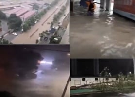 颱風黑格比登陸浙江 多地狂風暴雨積水嚴重