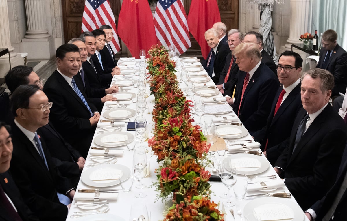 圖為美中G20晚餐會。（SAUL LOEB/AFP/Getty Images)