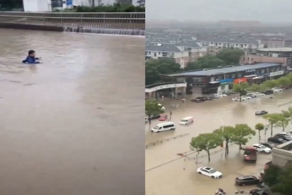 颱風普拉桑已離開上海但影響未退 多處水浸倒樹