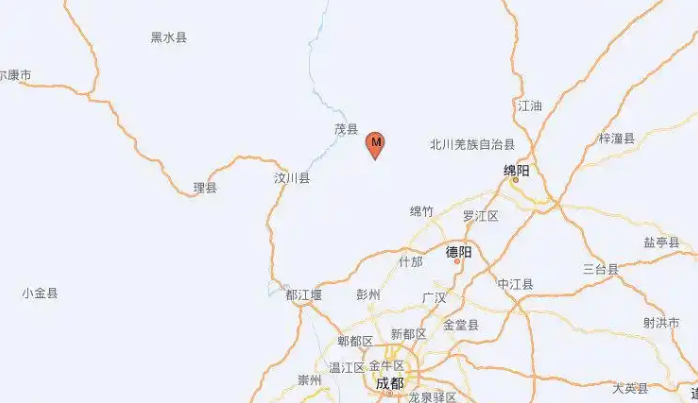 四川綿竹30分鐘發生3次4級地震 民眾：樓在晃