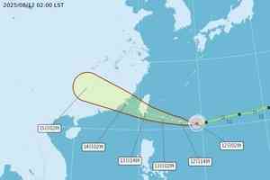 颱風楊柳增強 台灣花東及南部13日防強風豪雨