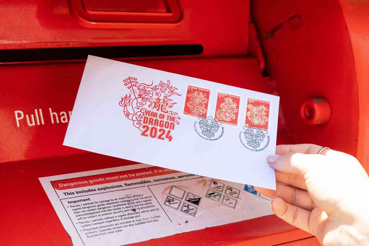 澳洲郵政出售的正品郵票資料圖片。(澳洲郵政)