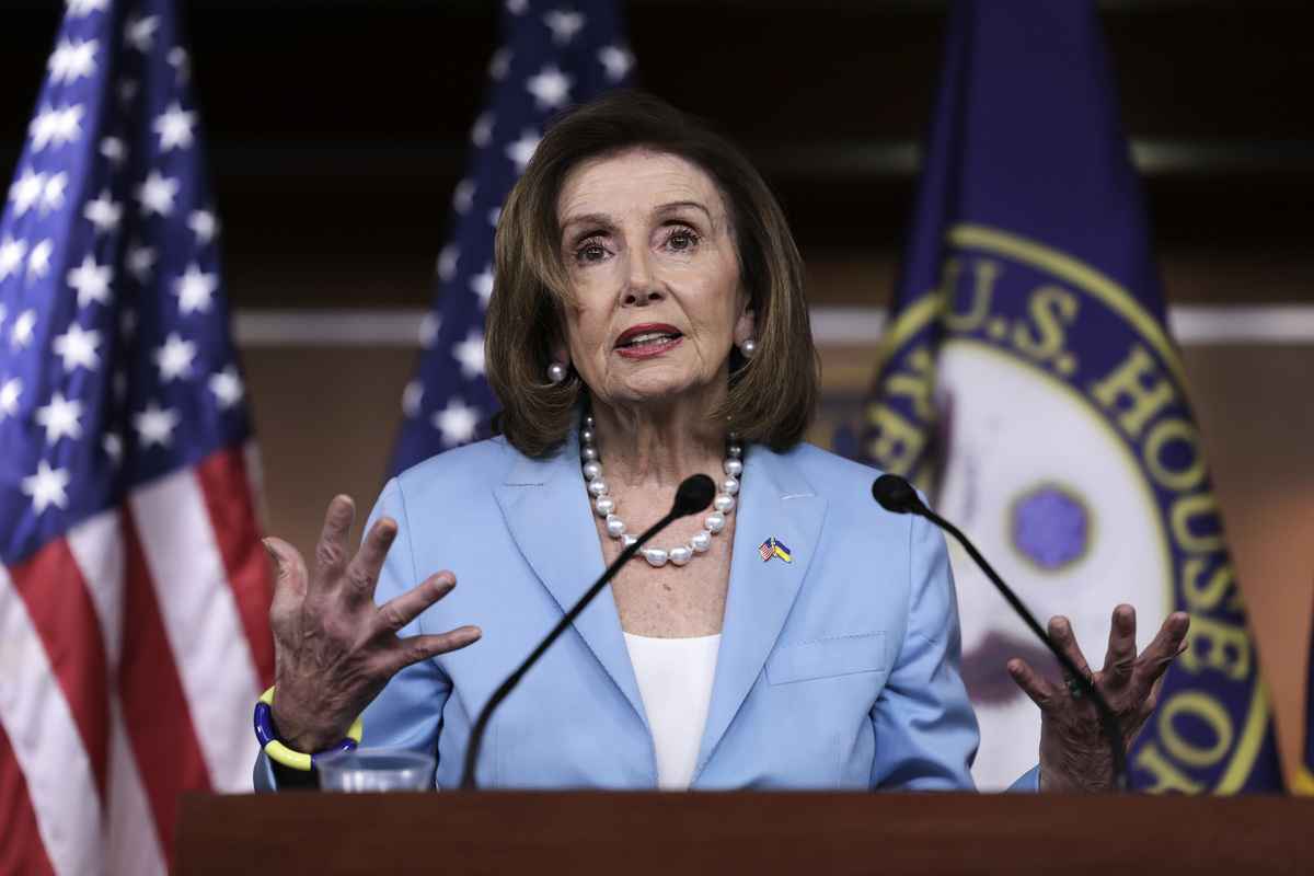 美國眾議院議長佩洛西（Nancy Pelosi）。 （Kevin Dietsch/Getty Images）