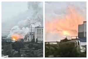 江蘇江陰一化工廠黃磷罐車洩漏 引發火災