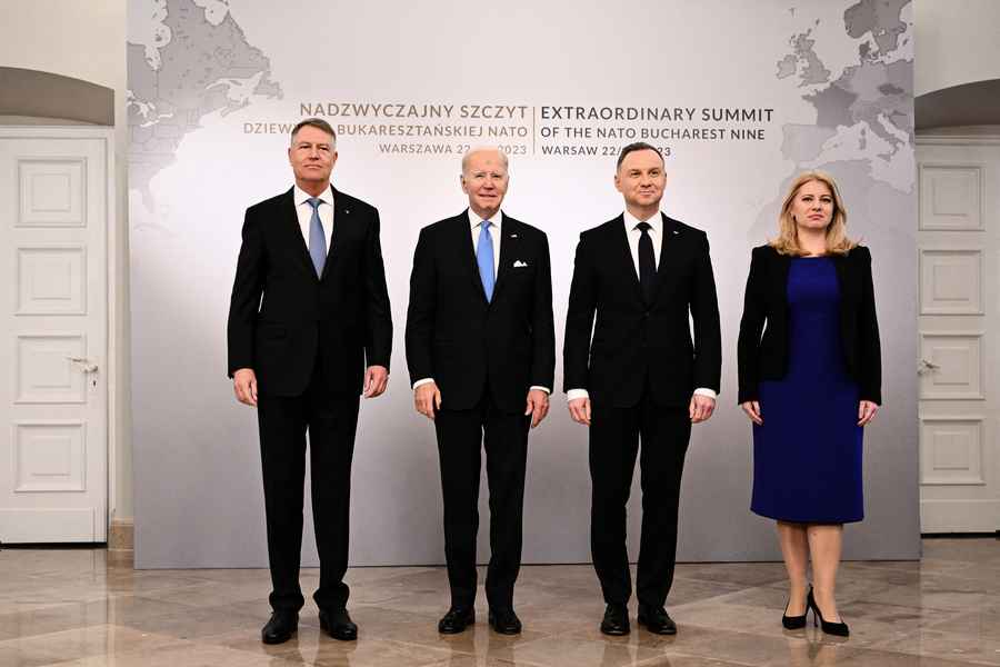 拜登總統宴請羅馬尼亞領導人 稱讚兩國關係