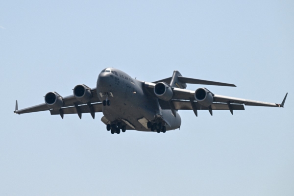 【圖輯】特朗普訪華 C-17霸王運輸機先行