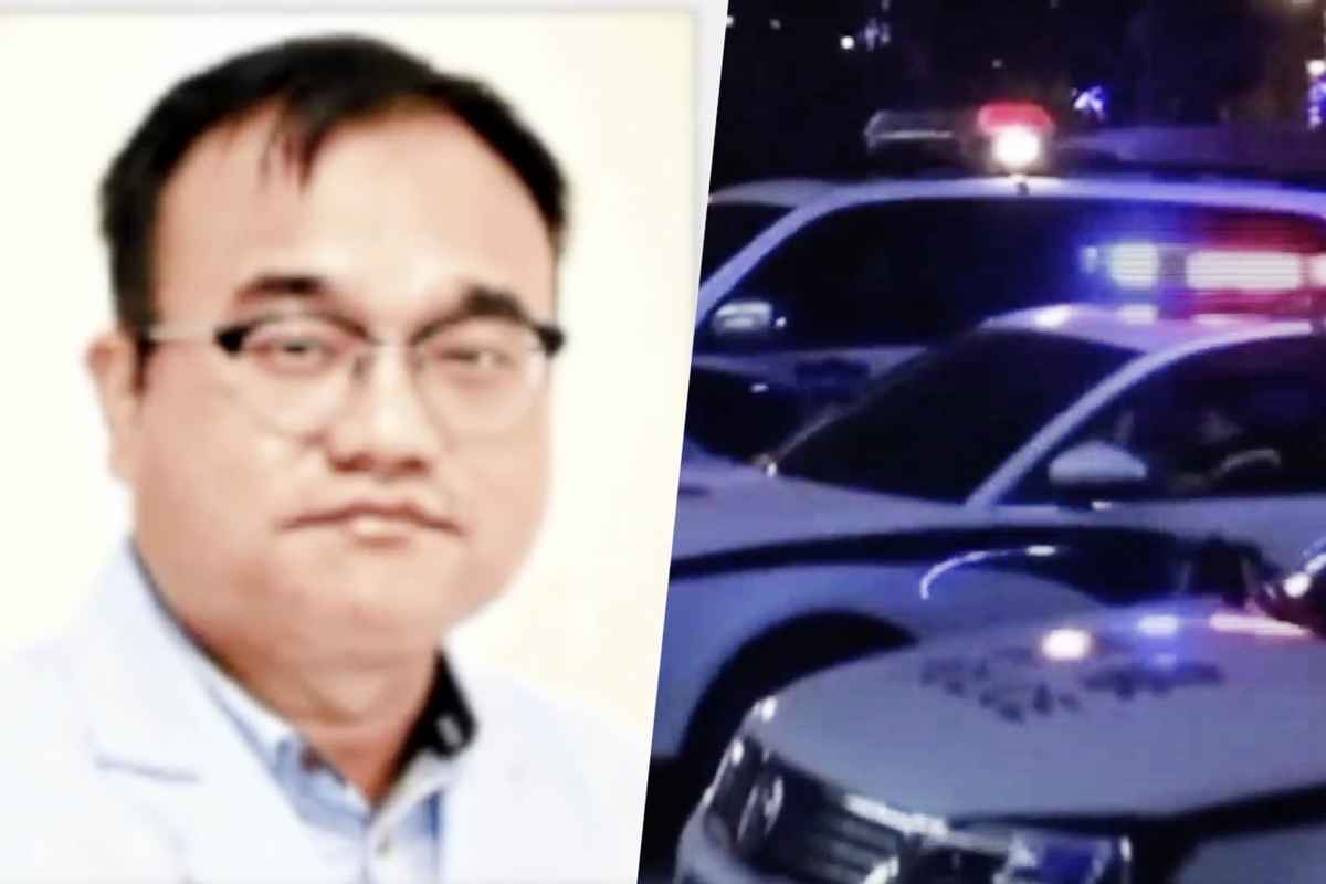 2018年,廣東醫生譚秦東因質疑鴻茅藥酒療效,經因此遭警方跨省拘捕。(影片截圖/大紀元合成)