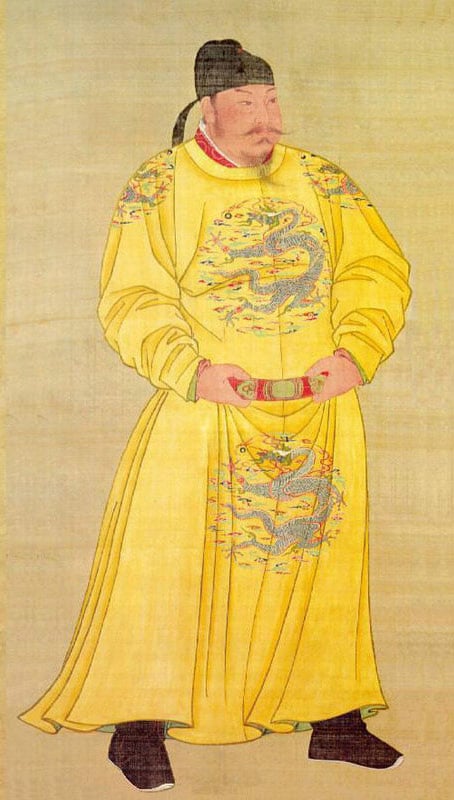 唐太宗李世民立像，台北故宮博物院藏。（公有領域）