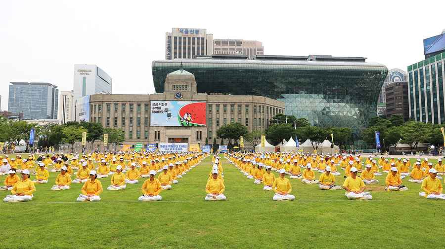 法輪功反迫害23周年大遊行 南韓民眾廣泛聲援