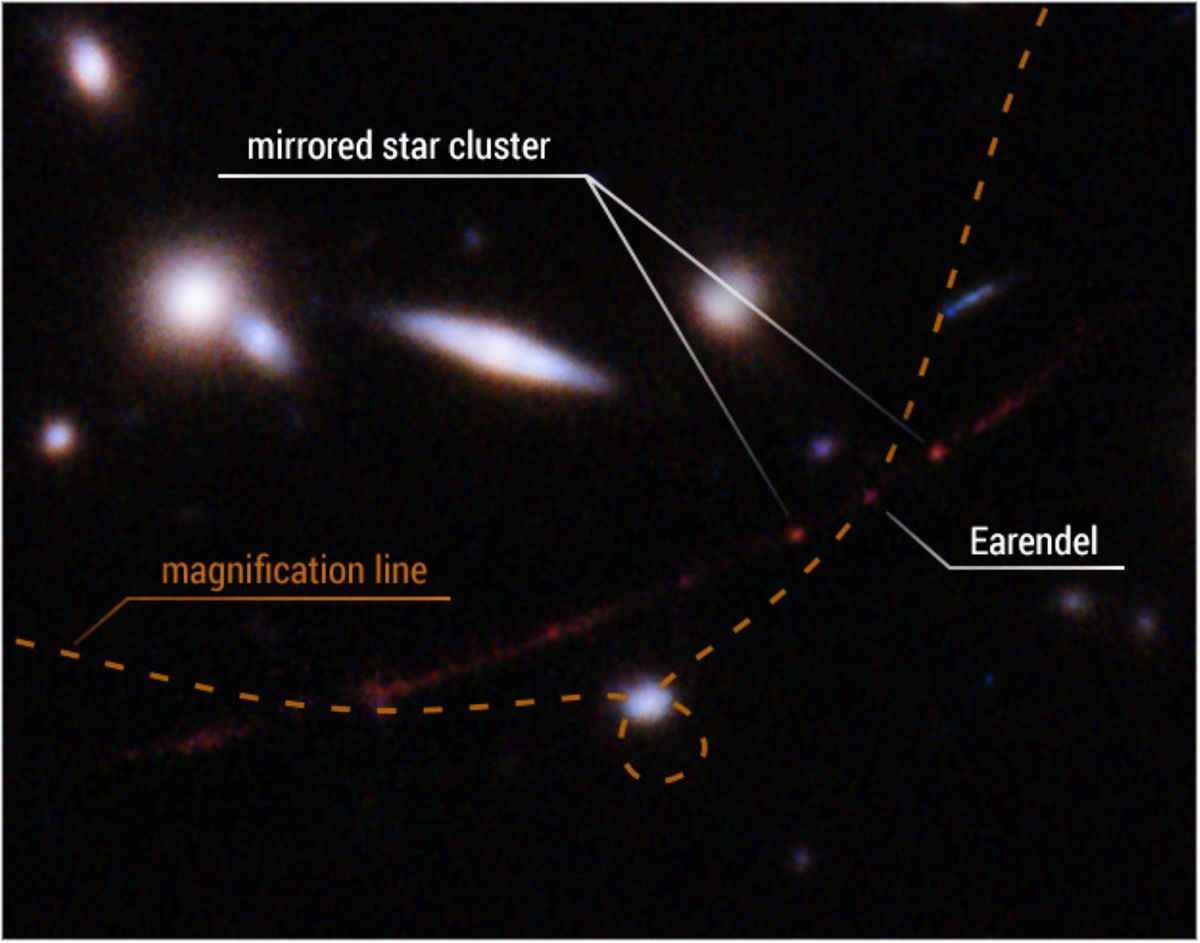 哈勃拍攝到的迄今最遙遠星體的照片。（NASA/ESA）