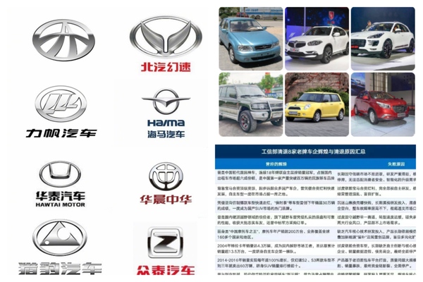 夏利、眾泰等8家老牌車企生產資質被永久撤銷