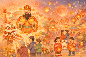 接財神到元宵節的風俗