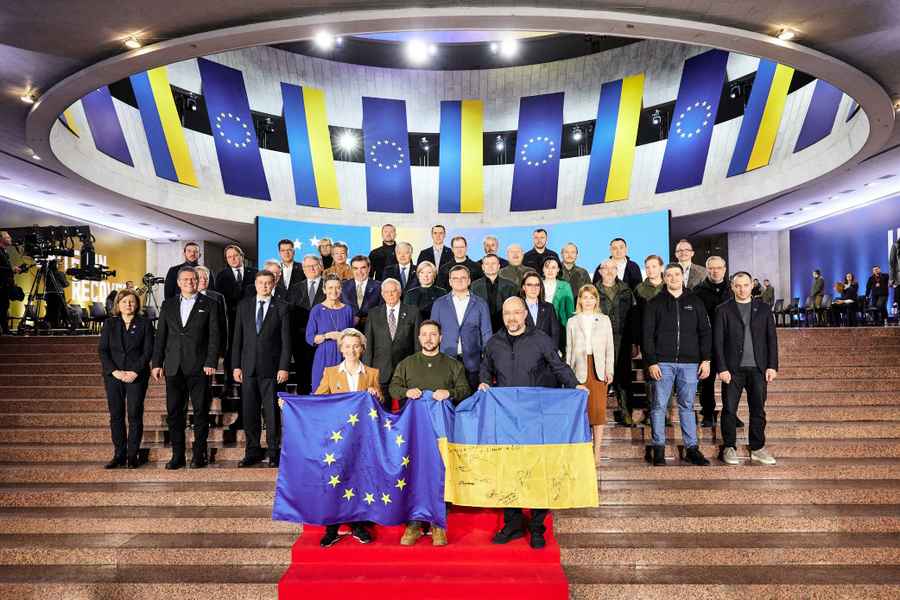 空襲警報下 歐盟和烏克蘭在基輔召開峰會