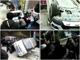 貴州禁土葬搶屍火化釀衝突 多輛警車被砸