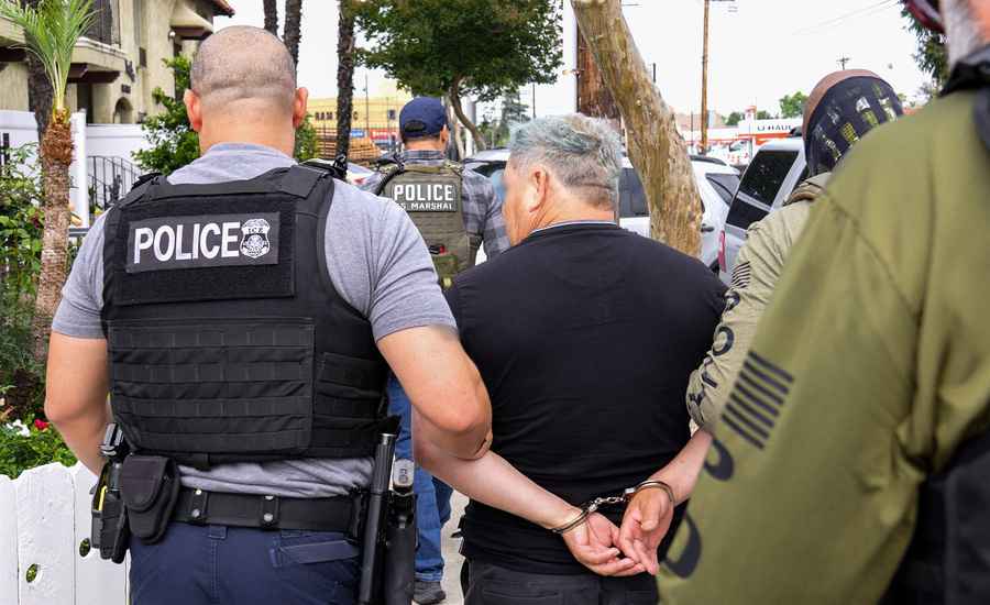 美ICE加強執法 在庇護城市逮捕非法移民