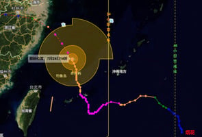 強颱風「煙花」路徑詭異 迂迴路線直逼上海浙江