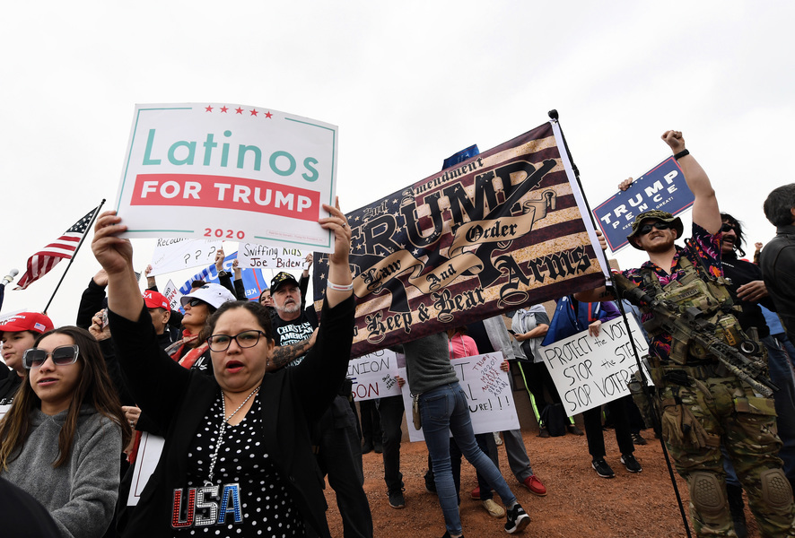 分析：特朗普支持勞工及執法 贏得西裔選票