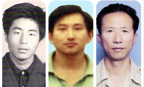 被黑龍江牡丹江監獄迫害致死的法輪功學員（從左到右）：孔祥柱、魏曉東、杜士良。（大紀元合成圖）