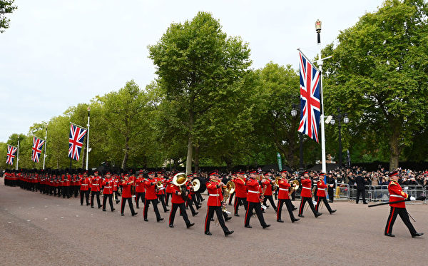 9月19日，英國為女王伊利沙伯二世舉行隆重的國葬。（Joe Maher/Getty Images）