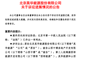 中國百億煤炭上市公司索賠十億被駁回