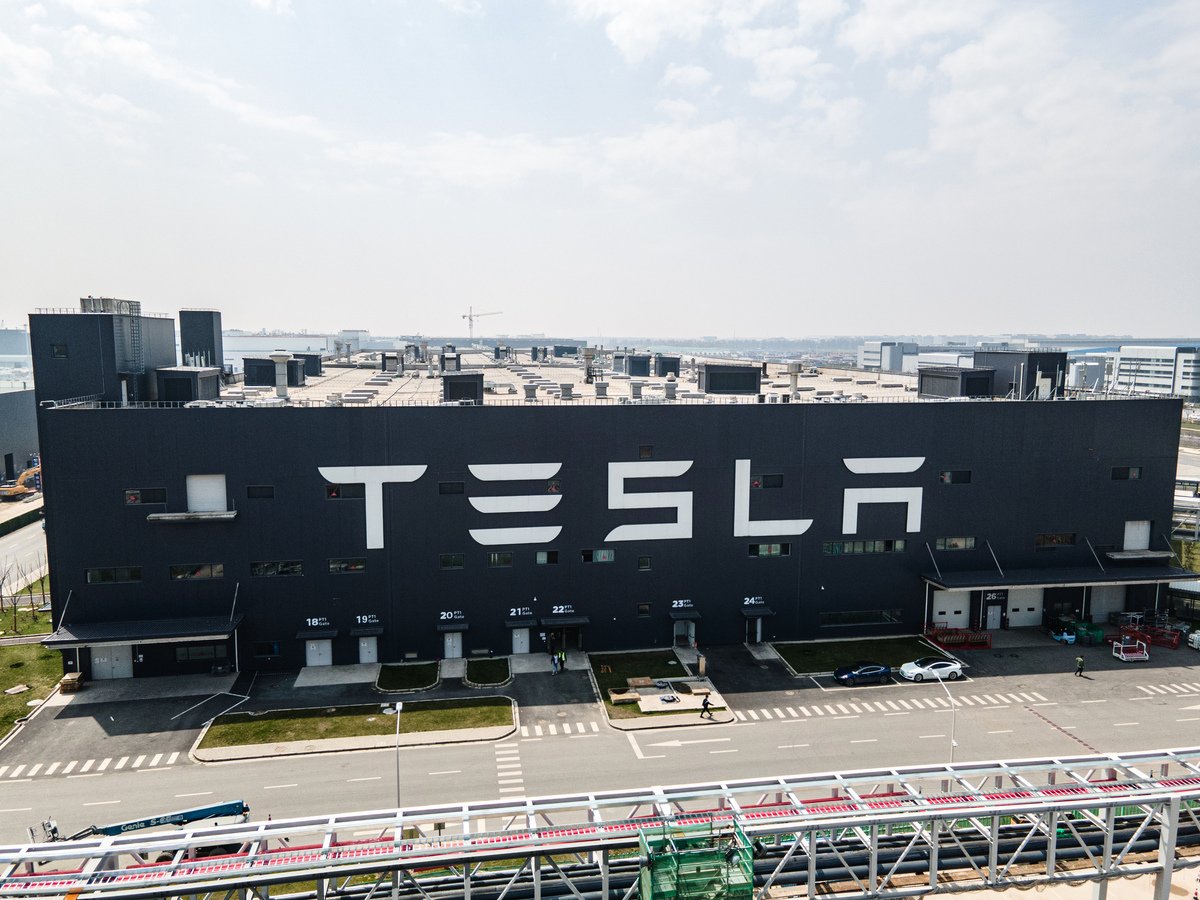 示意圖，圖為Tesla在上海的超級工廠。（Xiaolu Chu/Getty Images）