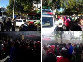 北京數百金融難友上訪 近百人被抓上大巴