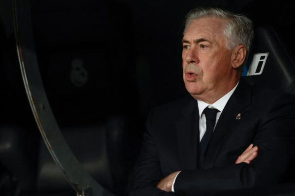 65歲的皇家馬德里、意大利主教練安切洛蒂(Carlo Ancelotti)賽季結束後將要離隊,出任巴西國家隊主教練,率領「桑巴軍團」征戰2026美加墨世界盃。(Pierre-Philippe Marcou/AFP via Getty Images)