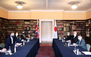 G7外長會議 英日外長舉行雙邊會談（多圖）