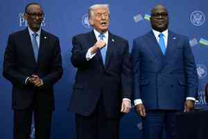 特朗普主持剛果與盧旺達和平協議簽署儀式
