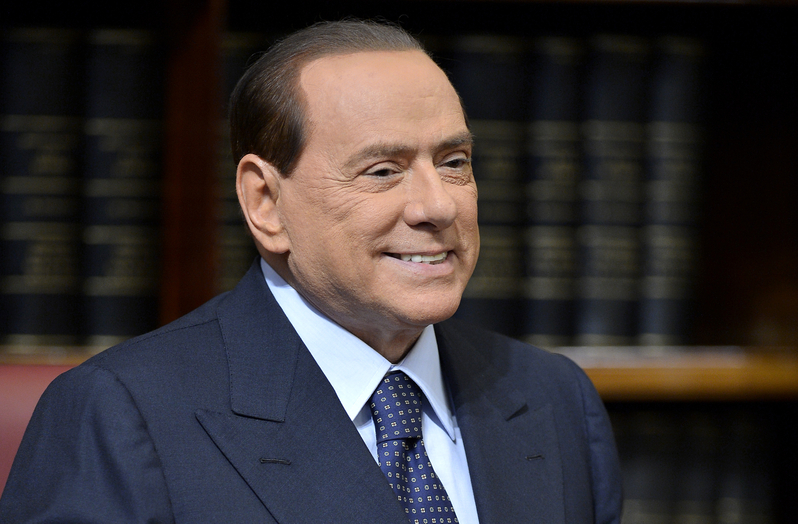 意大利前總理貝盧斯科尼（Silvio Berlusconi）於2023年6月12日去世，終年86歲。（資料圖）（Filippo Monteforte/AFP/Getty Images）